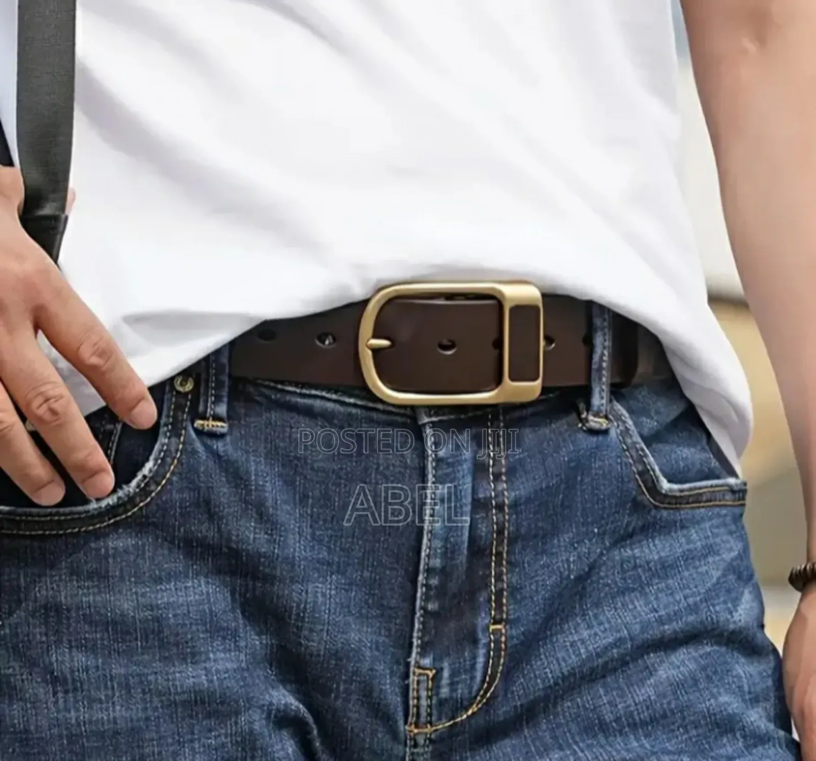 Men's Retro Coffee Belt