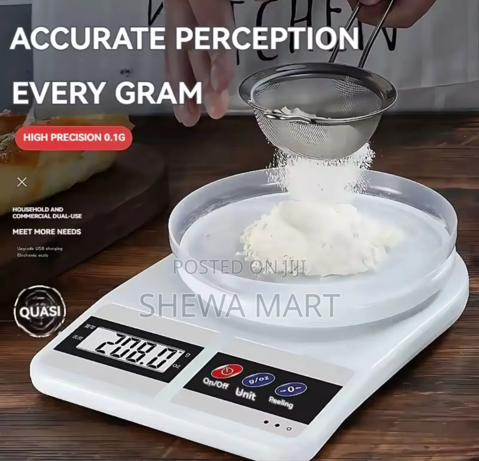 Multifunctional Kitchen Electronic Scale for High-Precision Weighing