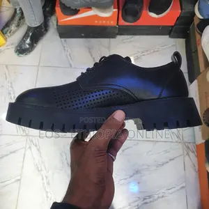 Quality Leather Black Derby Shoes [On Hand]