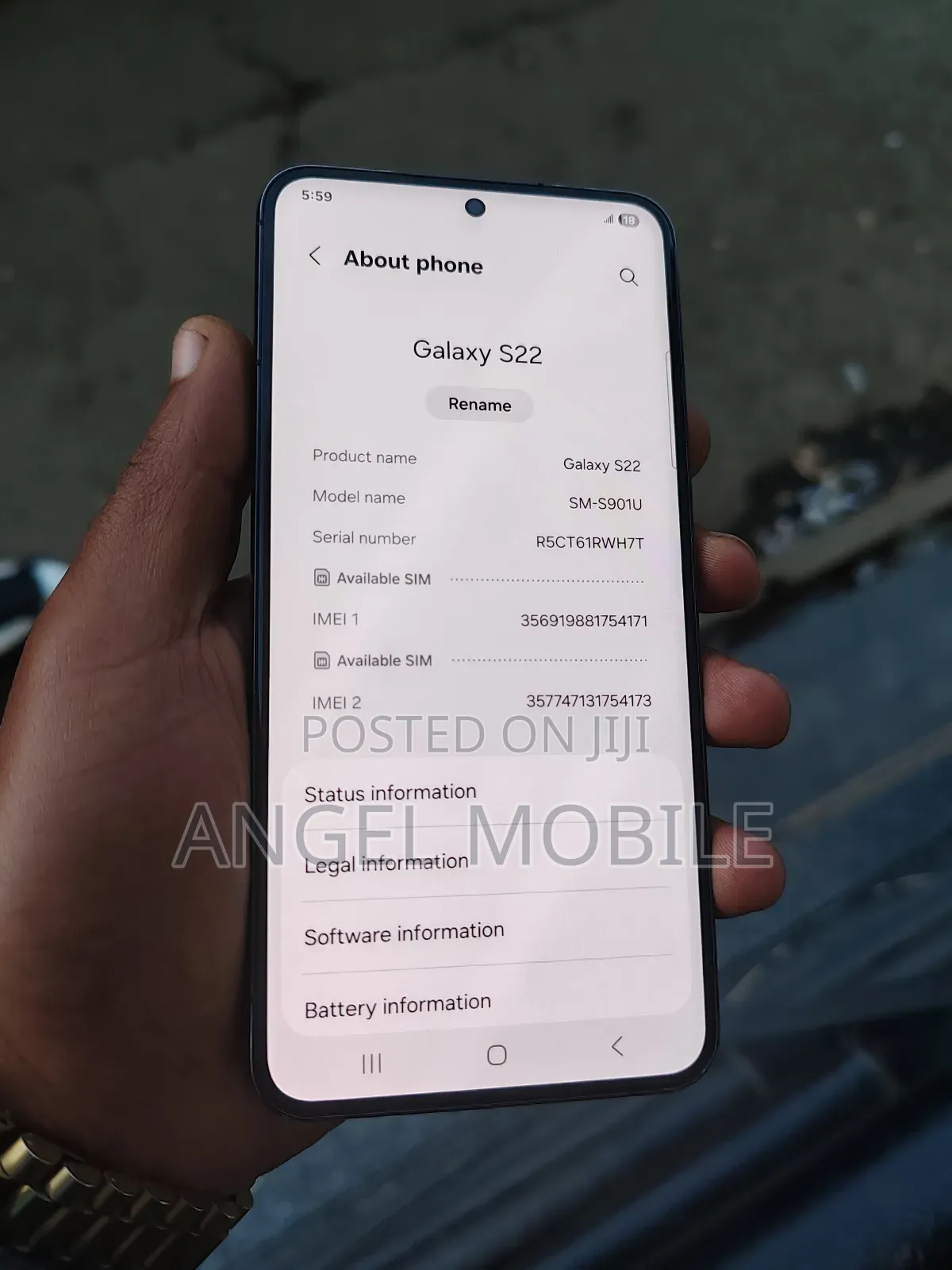 Samsung Galaxy S22 5G 128 GB Black