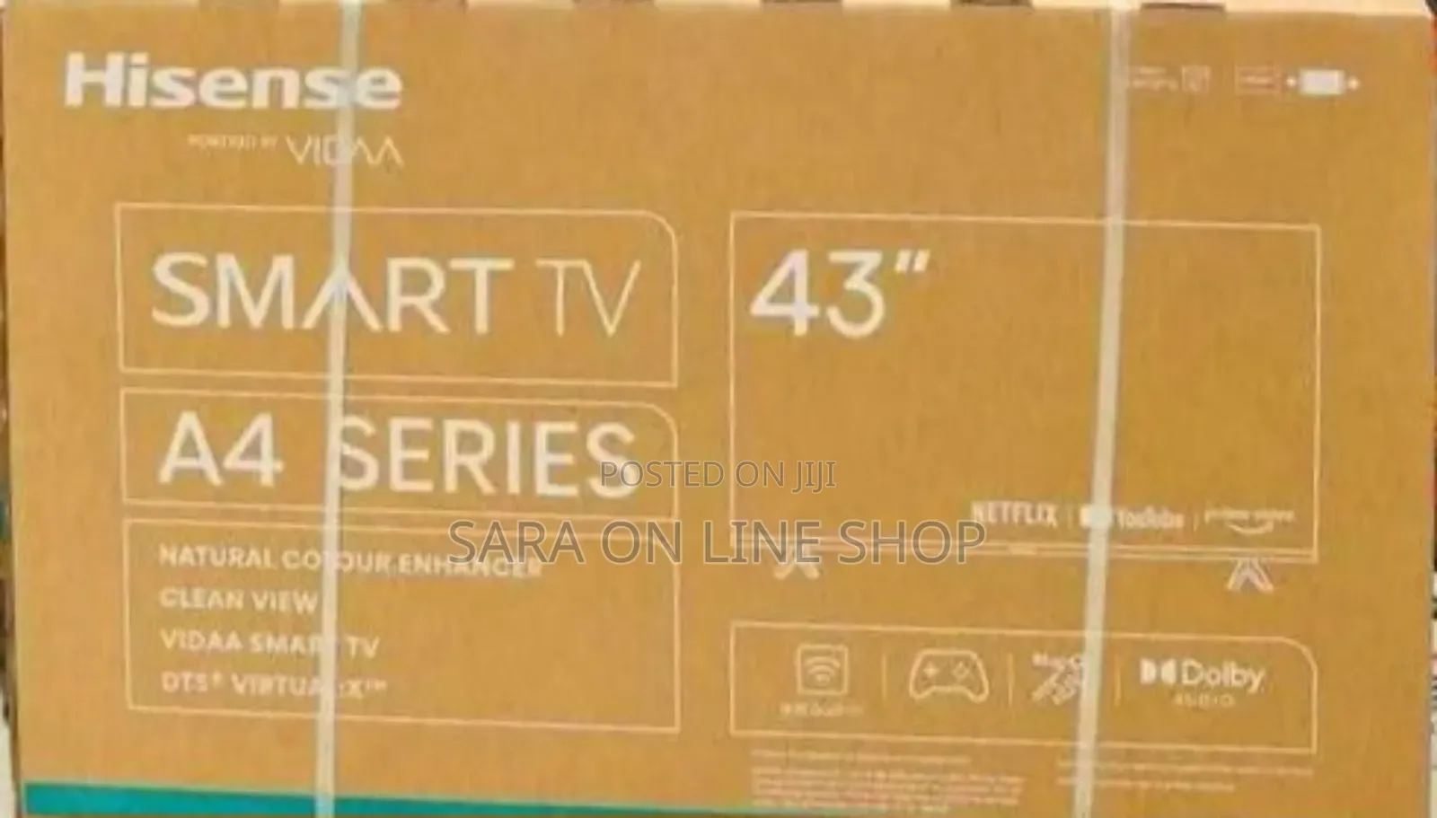 €■Hisence 43" 《A4 Saries Smart Tv 》Free Delivery