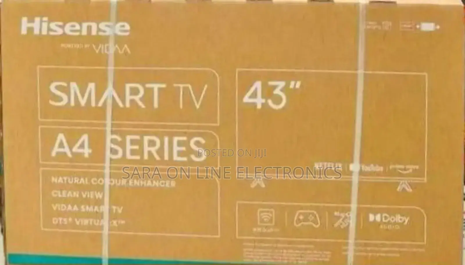€■Hisence 43" 《A4 Saries Smart Tv 》Free Delivery