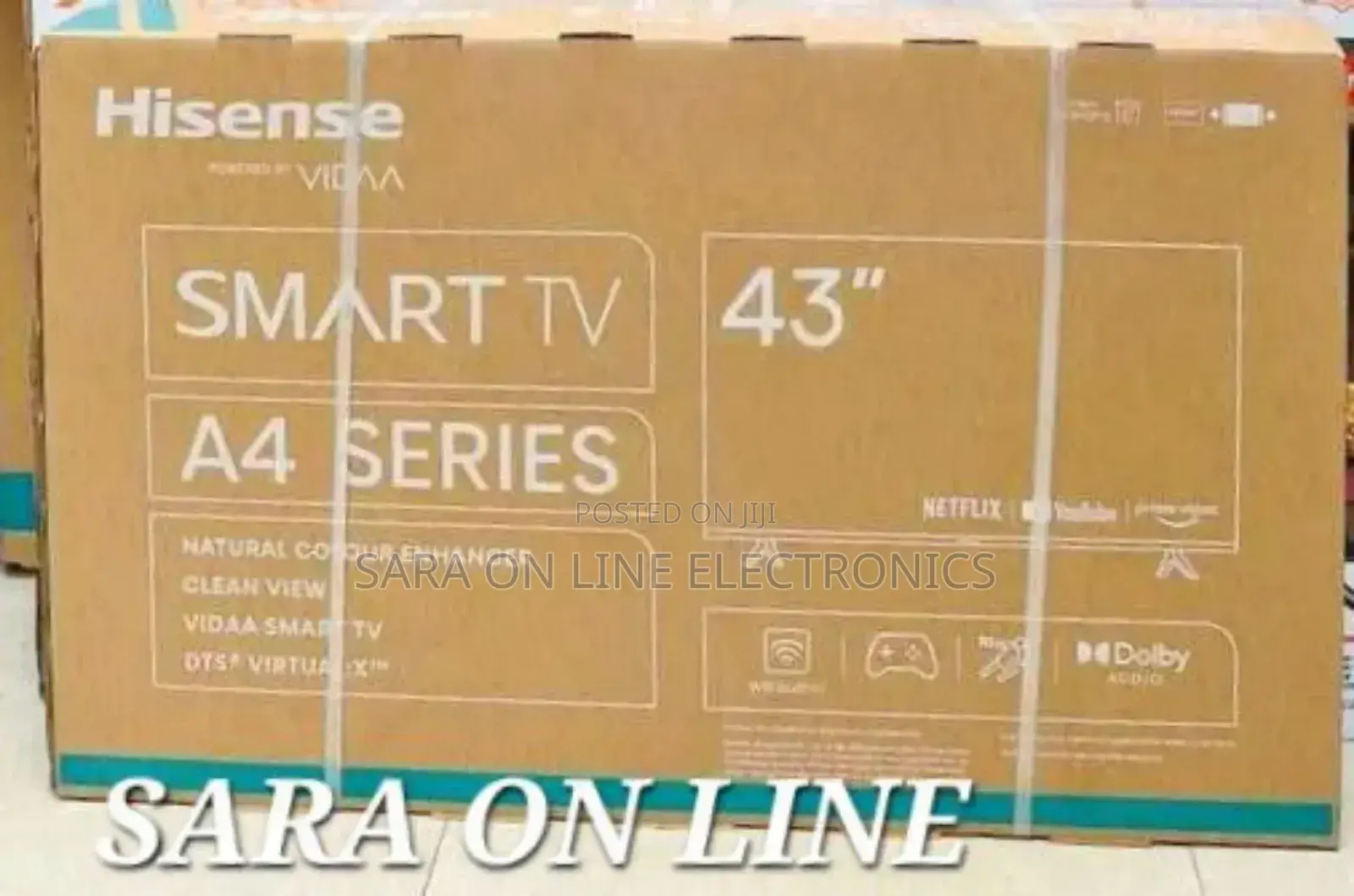 €■Hisence 43" 《A4 Saries Smart Tv 》Free Delivery