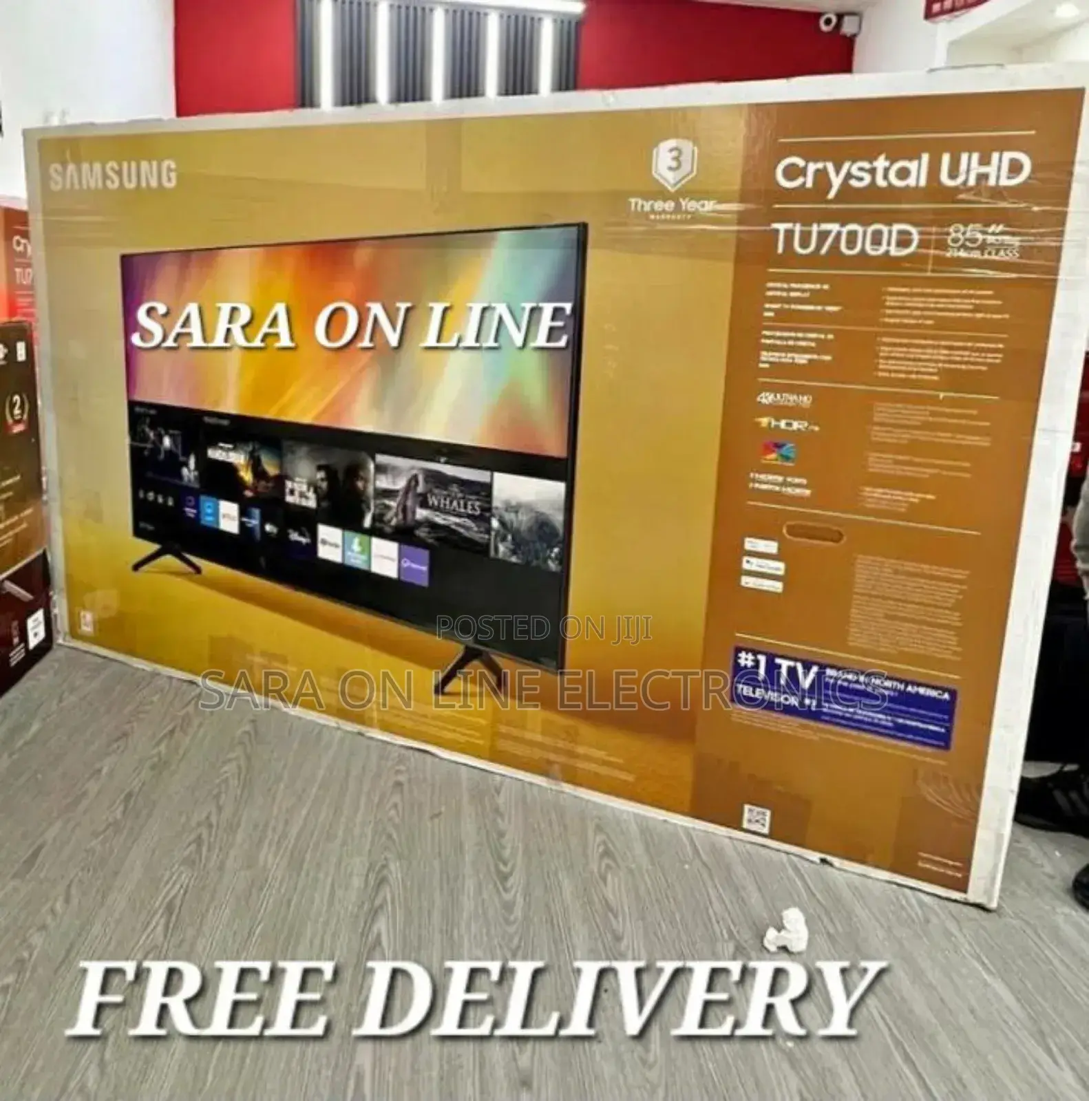 ♧♧ Samsung 85" (Crystal Uhd Tv) ◇◇Free Delivery