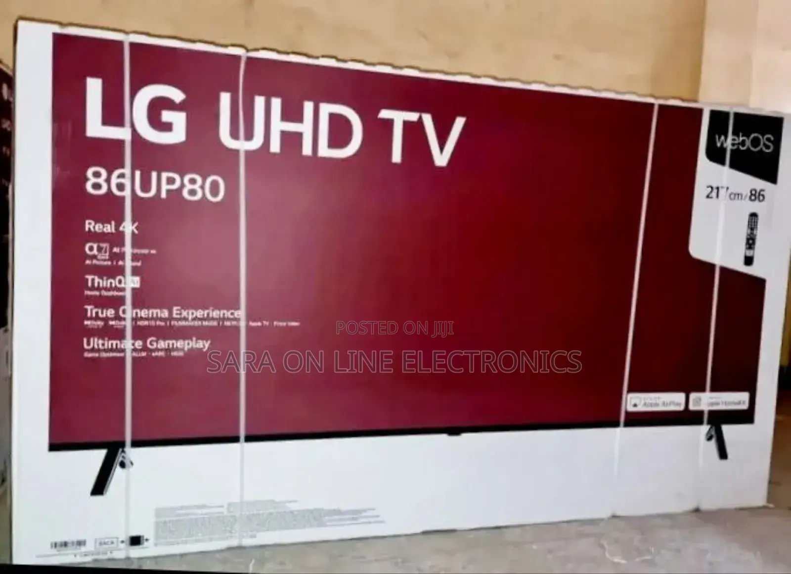 Lg 86" ##Webos Tv ^^Free Delivery >>10year Warranty