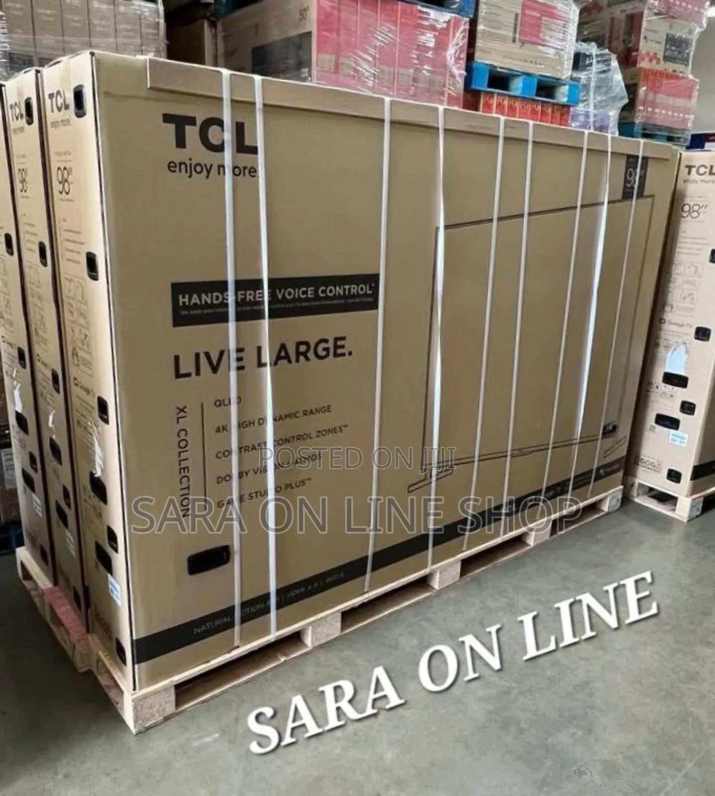 ♧◇Tcl 98" New 2025 Smart Qled Tv ♤♤ Free Delivery