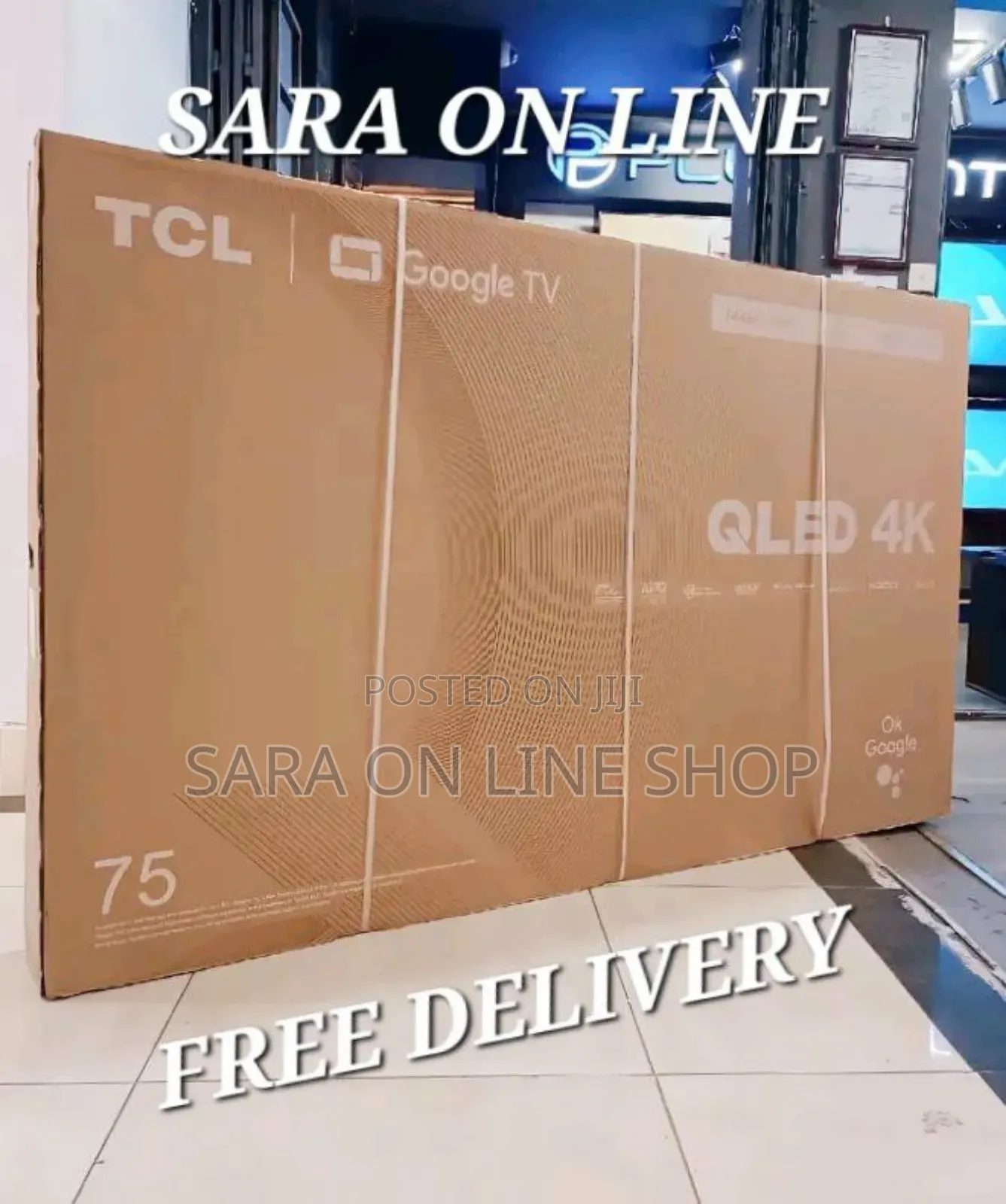 ■♤Tcl 75" [Google Qled Tv] Free Delivery 10year Warranty