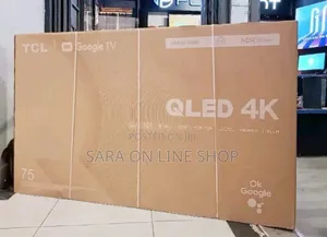 ■♤Tcl 75" [Google Qled Tv] Free Delivery 10year Warranty