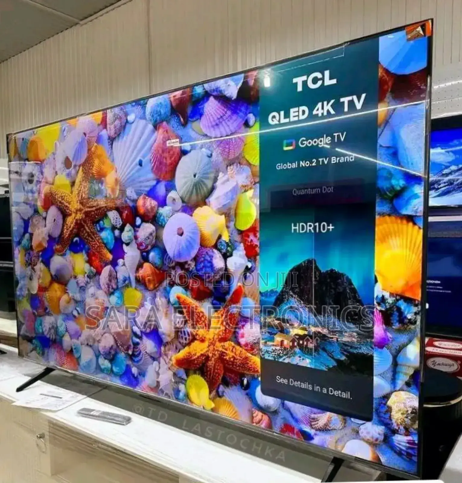 ■♤Tcl 75" [Google Qled Tv] Free Delivery 10year Warranty