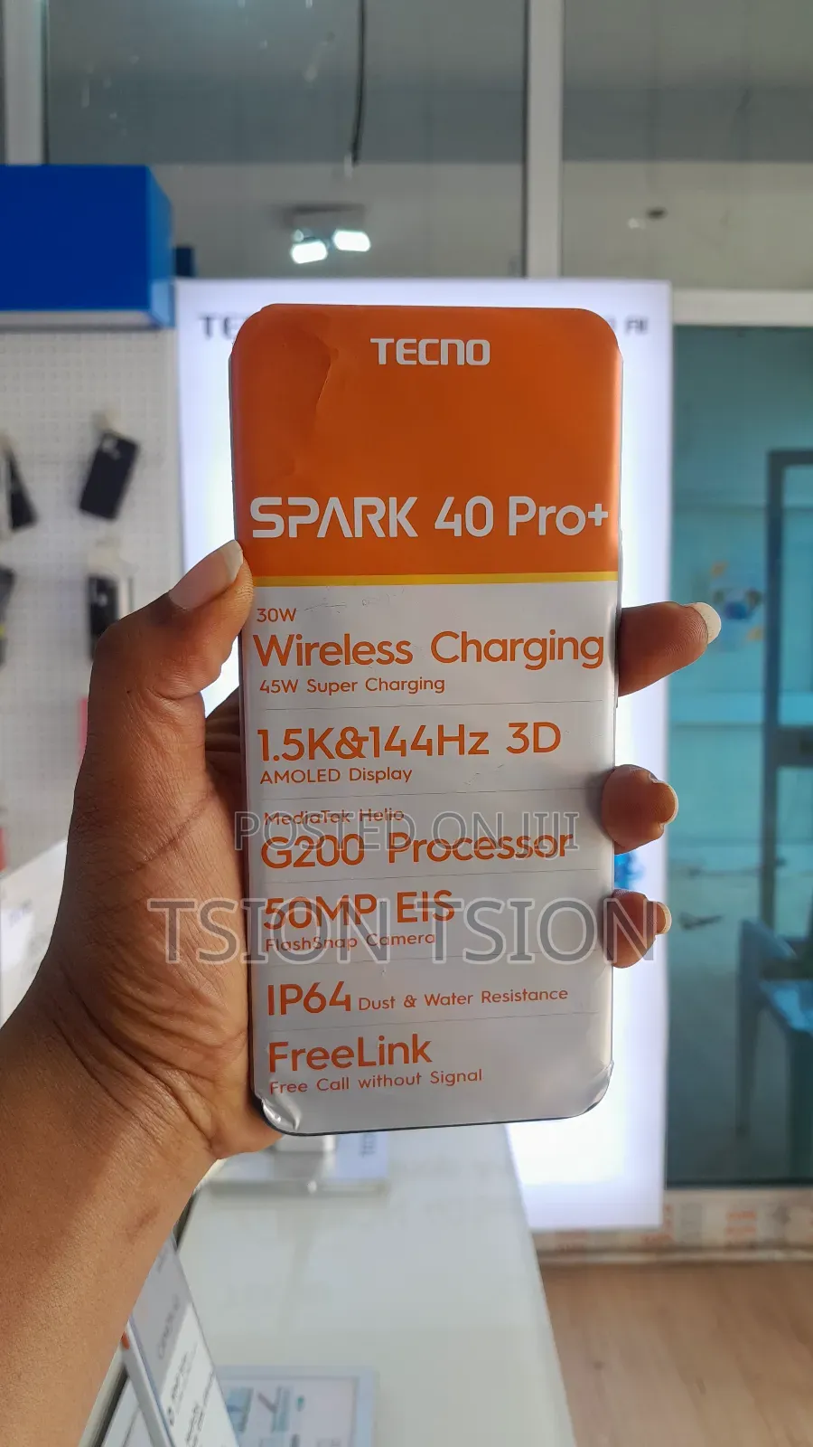 New Tecno Spark 40 Pro+ 256 GB Black