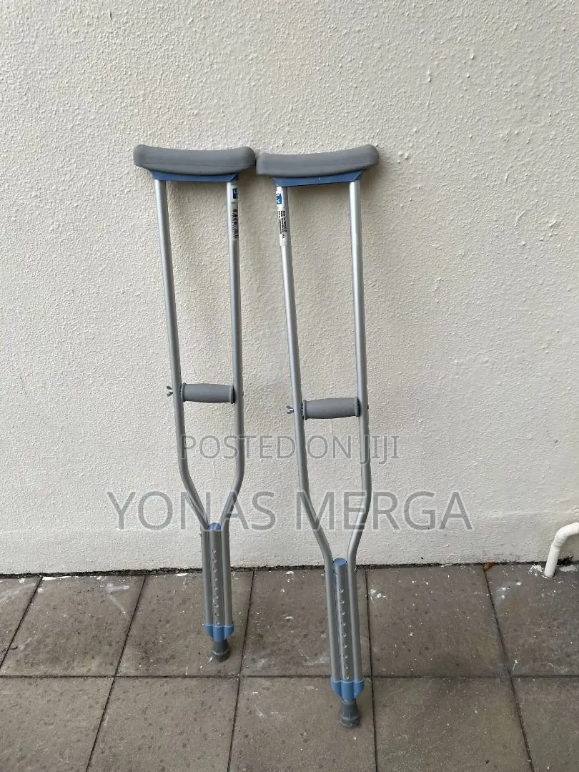 Crutches 2pcs Aluminum Canes醃艦crutches崏0anti-Slip Rubber Head