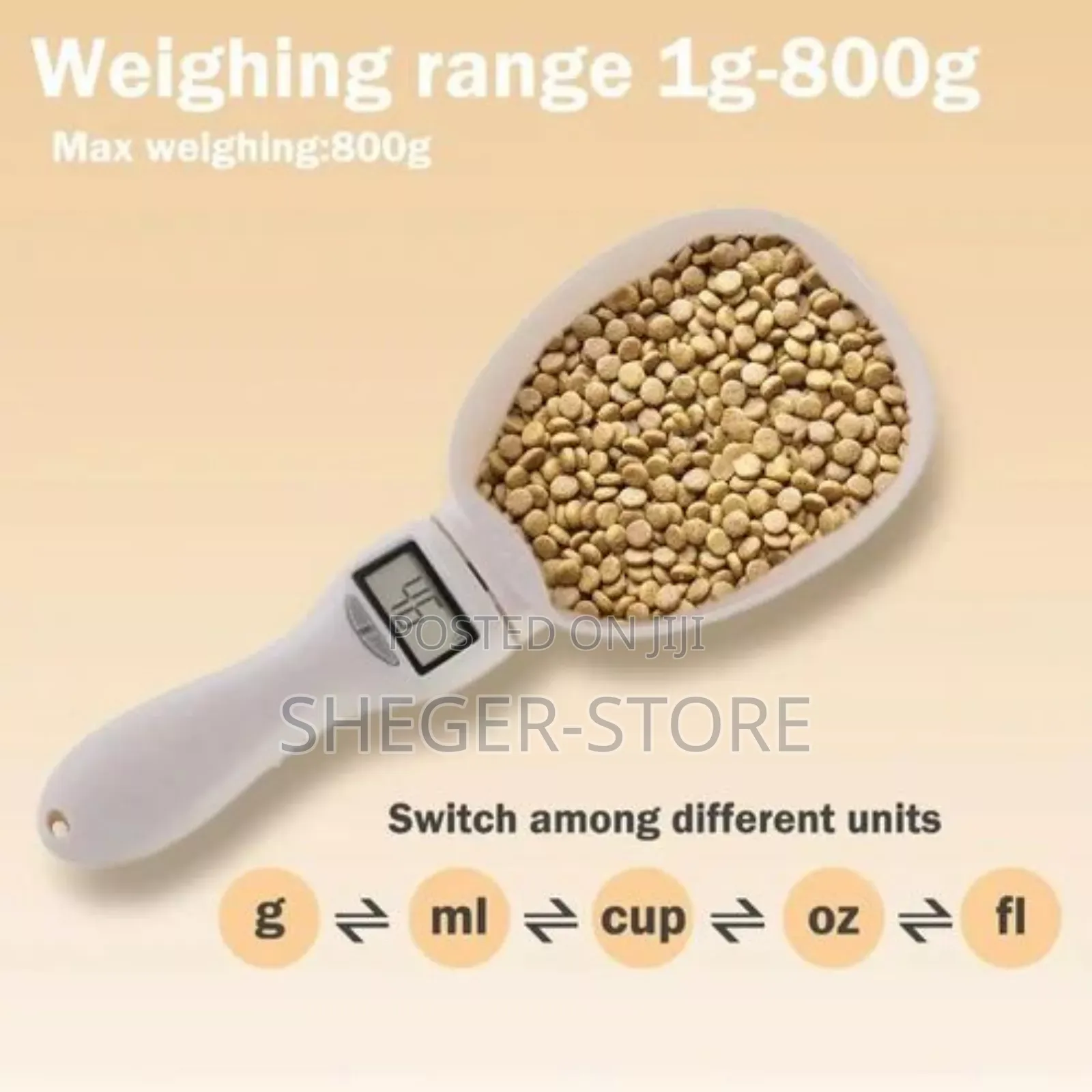 Digital Measuring High Class Spoon ( ሚዛን ያለው መቆንጠሪያ ማንኪያ )