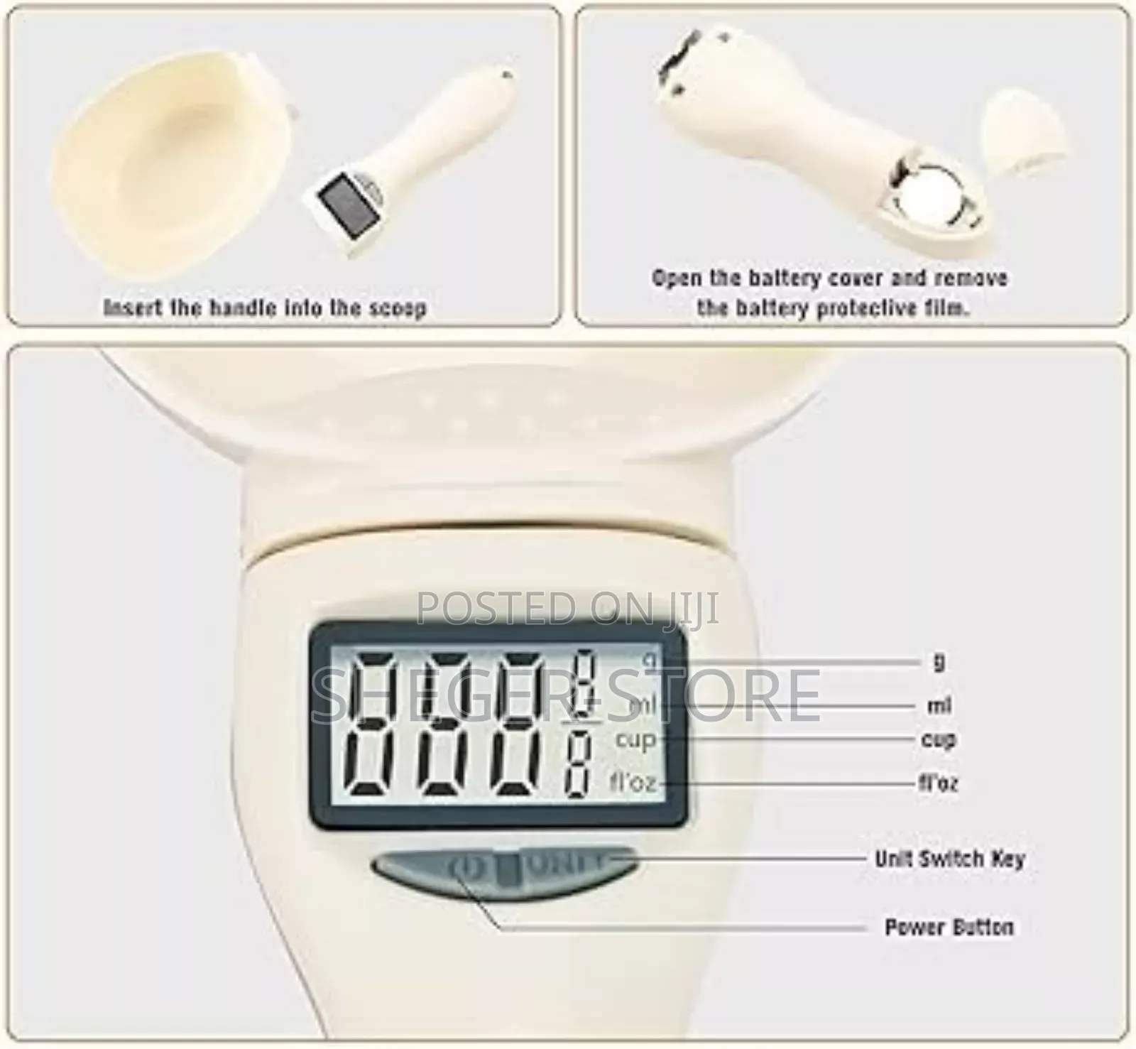 Digital Measuring High Class Spoon ( ሚዛን ያለው መቆንጠሪያ ማንኪያ )