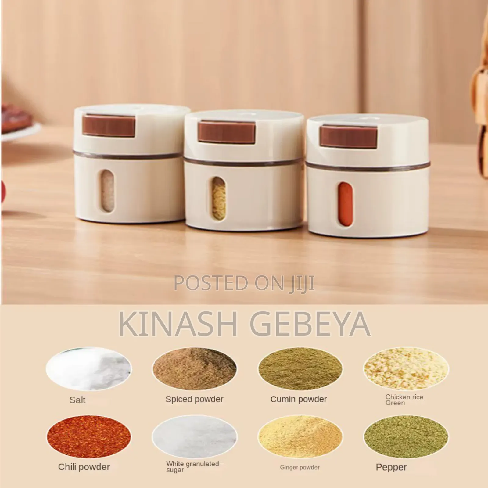 6pcs Wall Mounted Kitchen Seasoning Box
