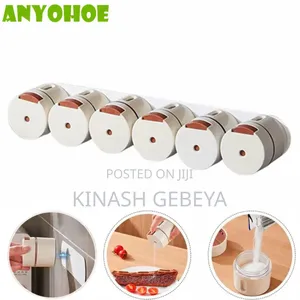 6pcs Wall Mounted Kitchen Seasoning Box
