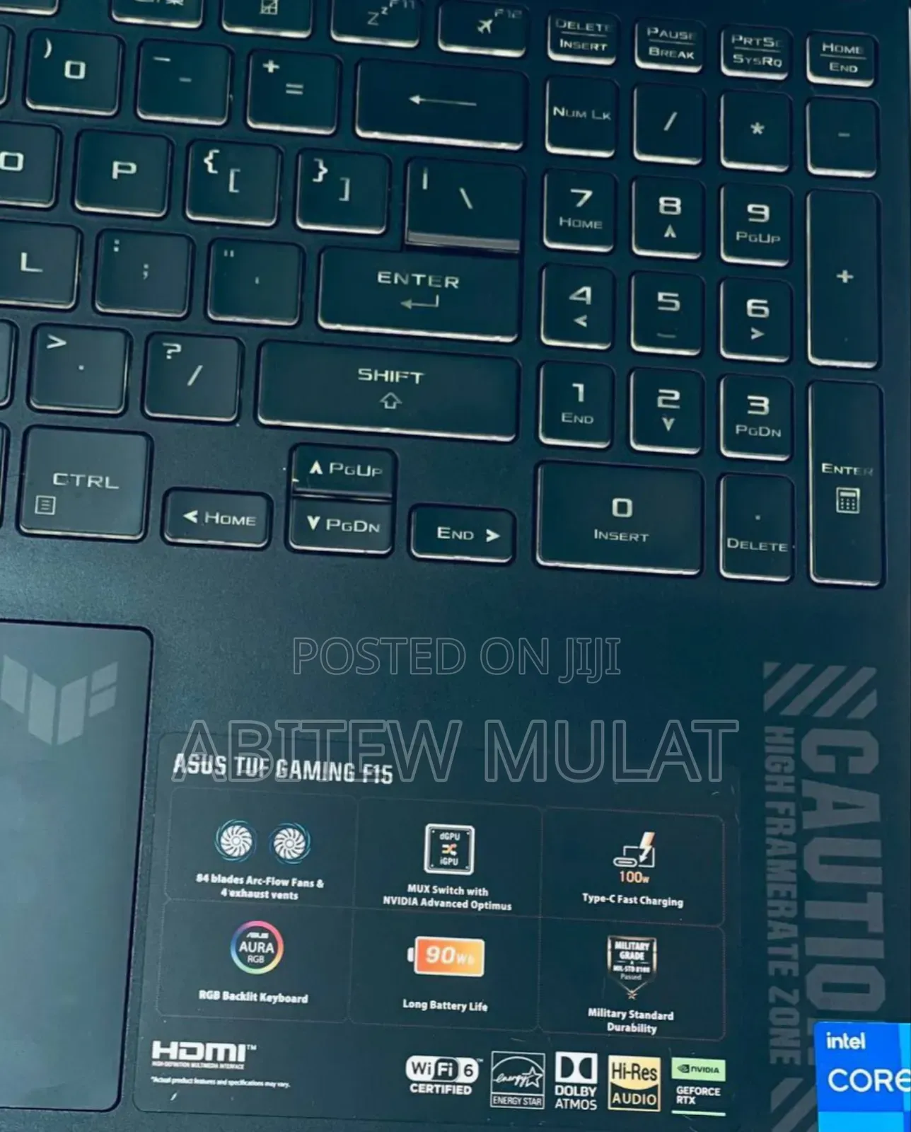 New Laptop Asus TUF Gaming A15 16GB Intel Core I7 SSD 512GB