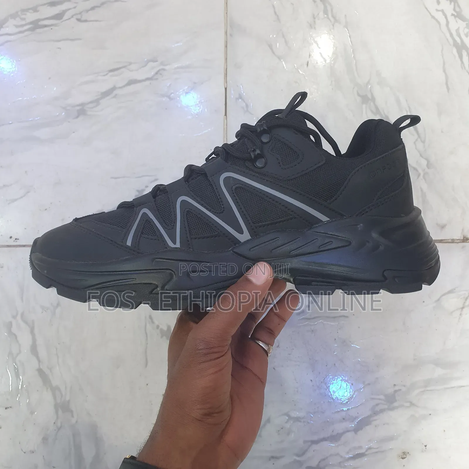 All Black Durable Outdoor Sneakers [On Hand]