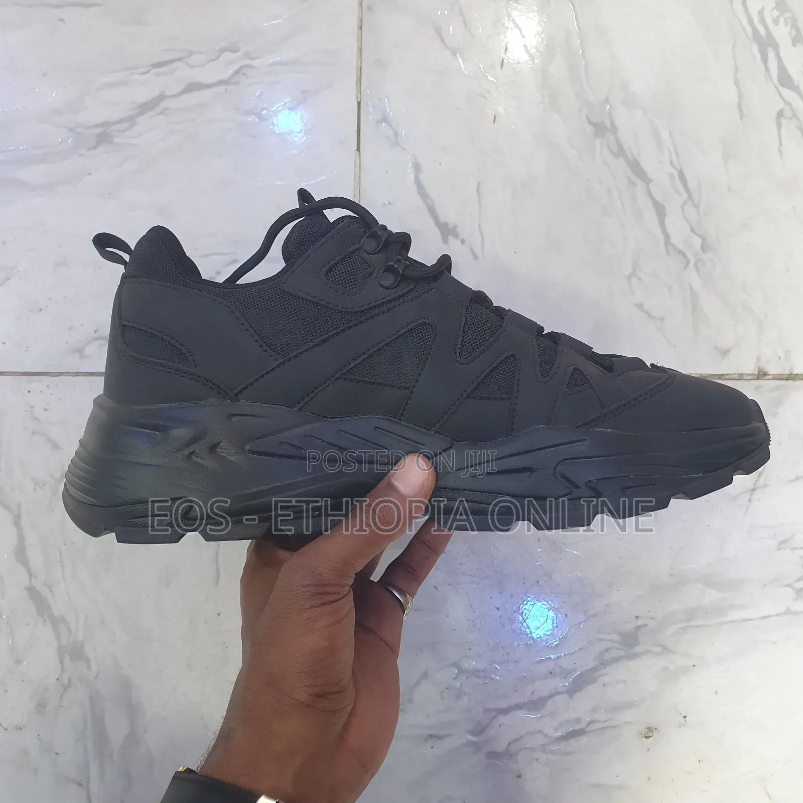 All Black Durable Outdoor Sneakers [On Hand]