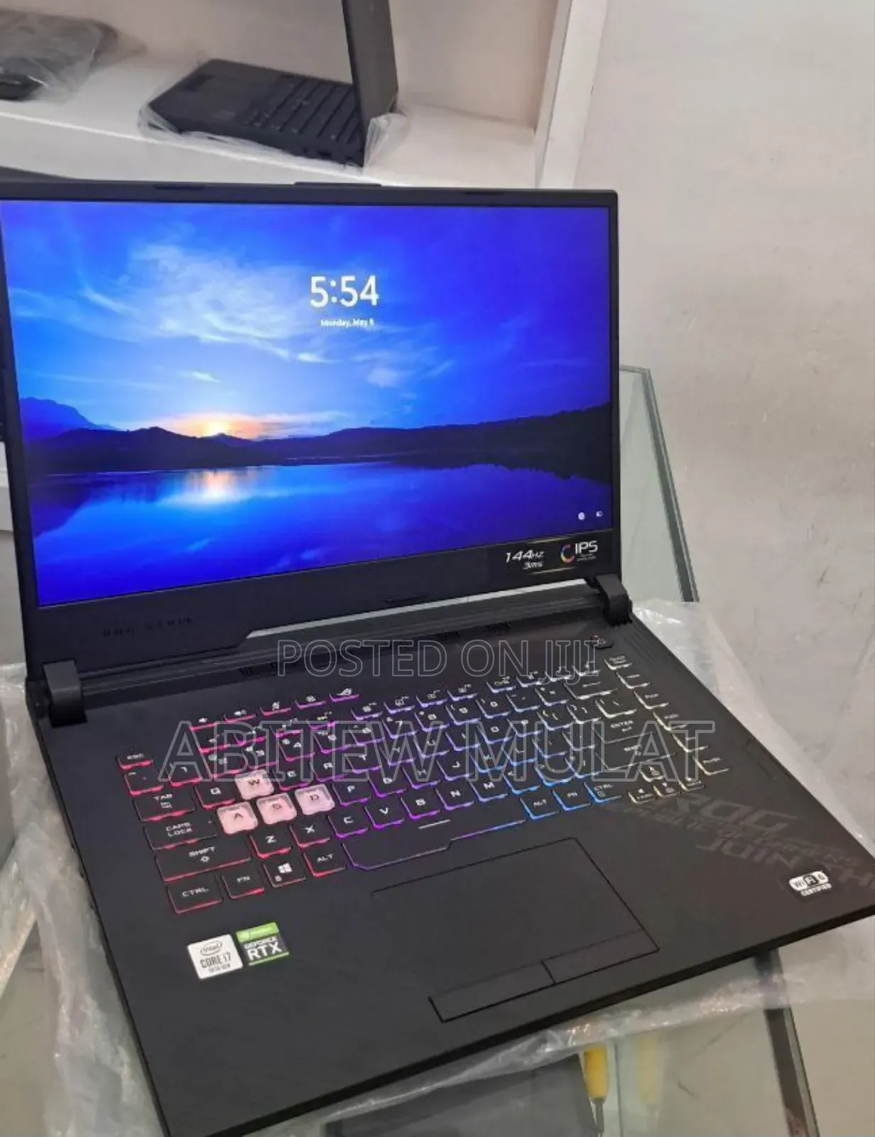 New Laptop Asus ROG Strix G15 16GB Intel Core I7 SSD 512GB
