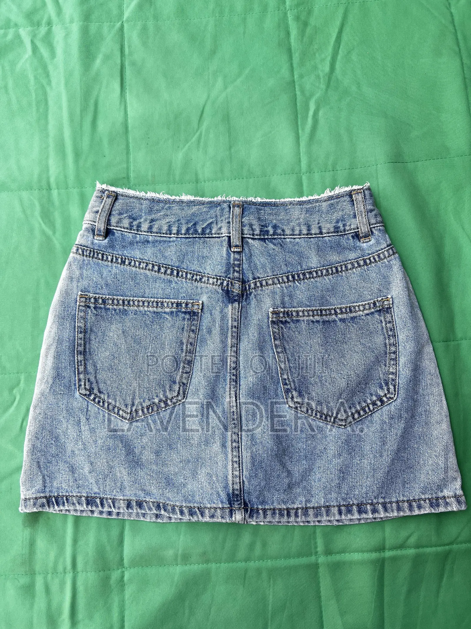 Jeans Mini-skirt And Nfl Crop Jersey