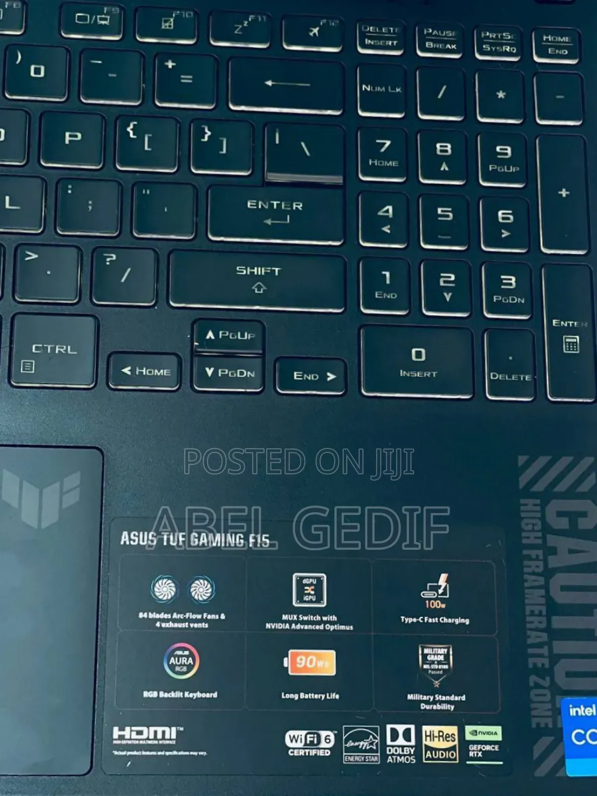 New Laptop Asus TUF Gaming A15 16GB Intel Core I7 SSD 512GB