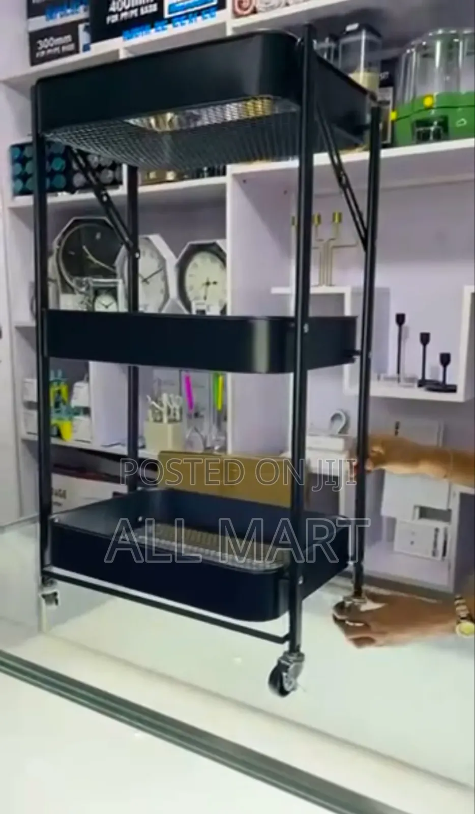 Utility Storage Cart,Black