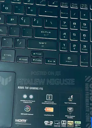New Laptop Asus TUF Gaming A15 16GB Intel Core I7 SSD 512GB