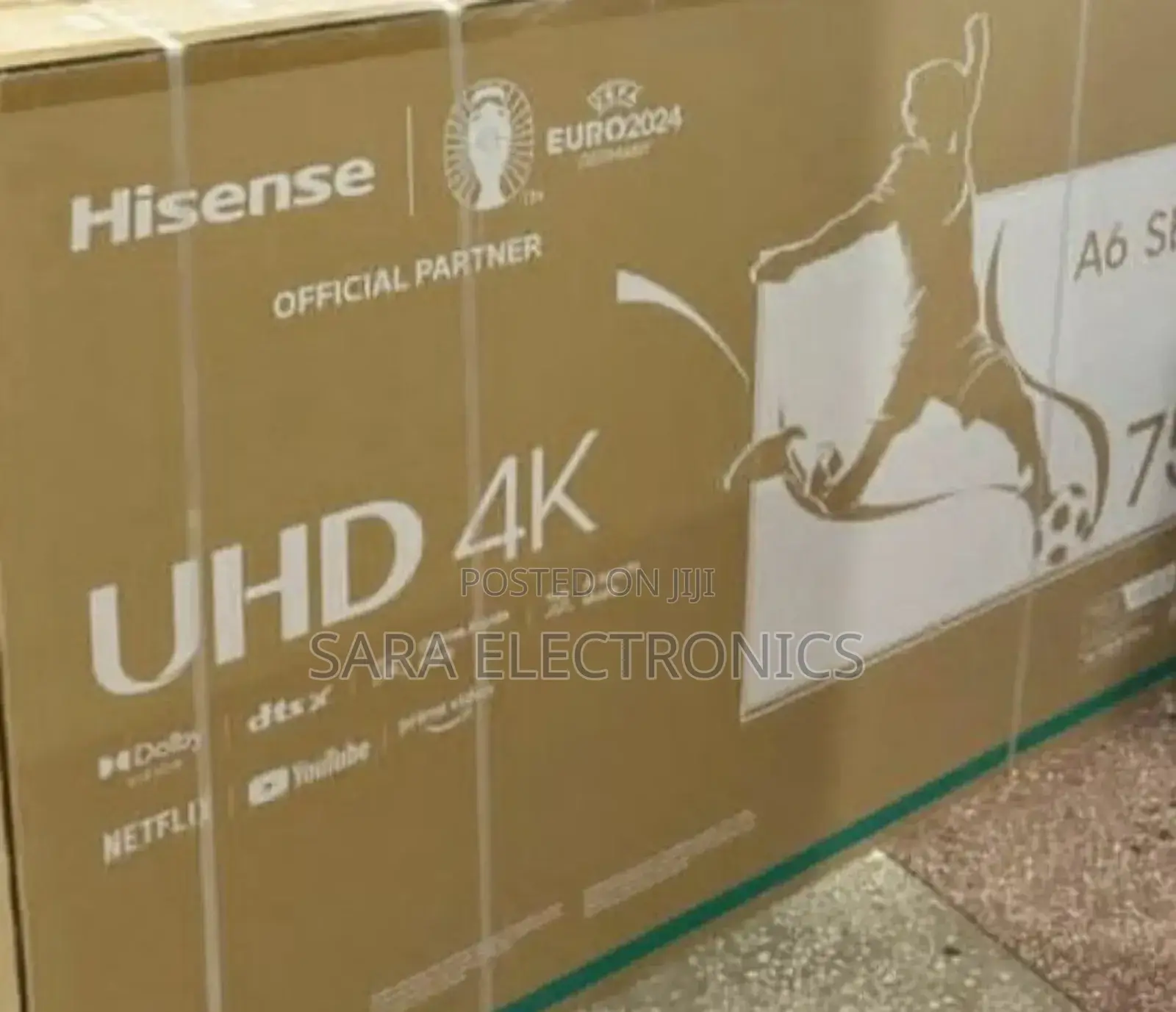 ♧◇Hisence 75" A6 Series Uhd Tv New 2024 "10year Warranty