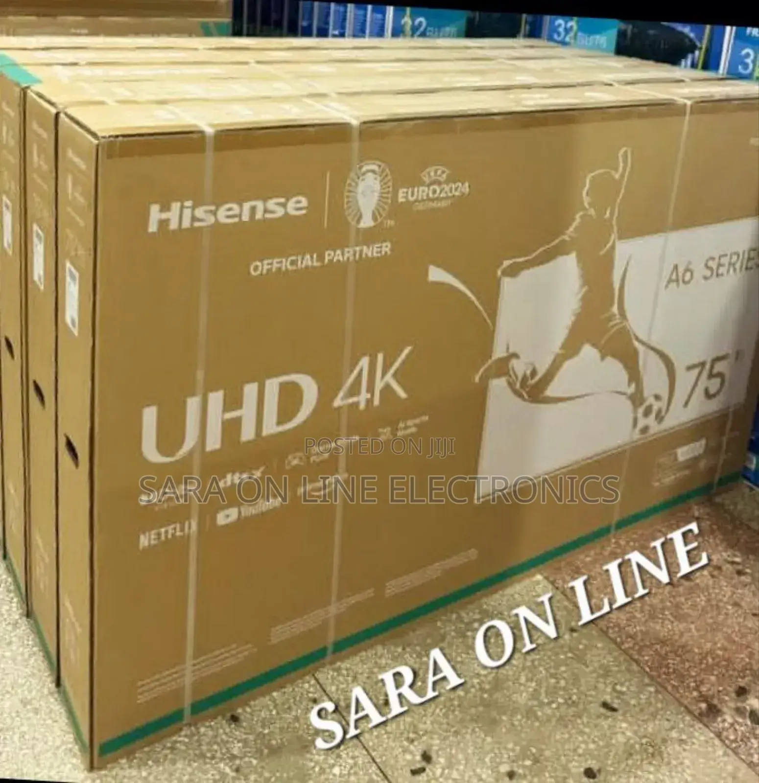 ♧◇Hisence 75" A6 Series Uhd Tv New 2024 "10year Warranty