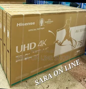 ♧◇Hisence 75" A6 Series Uhd Tv New 2024 "10year Warranty