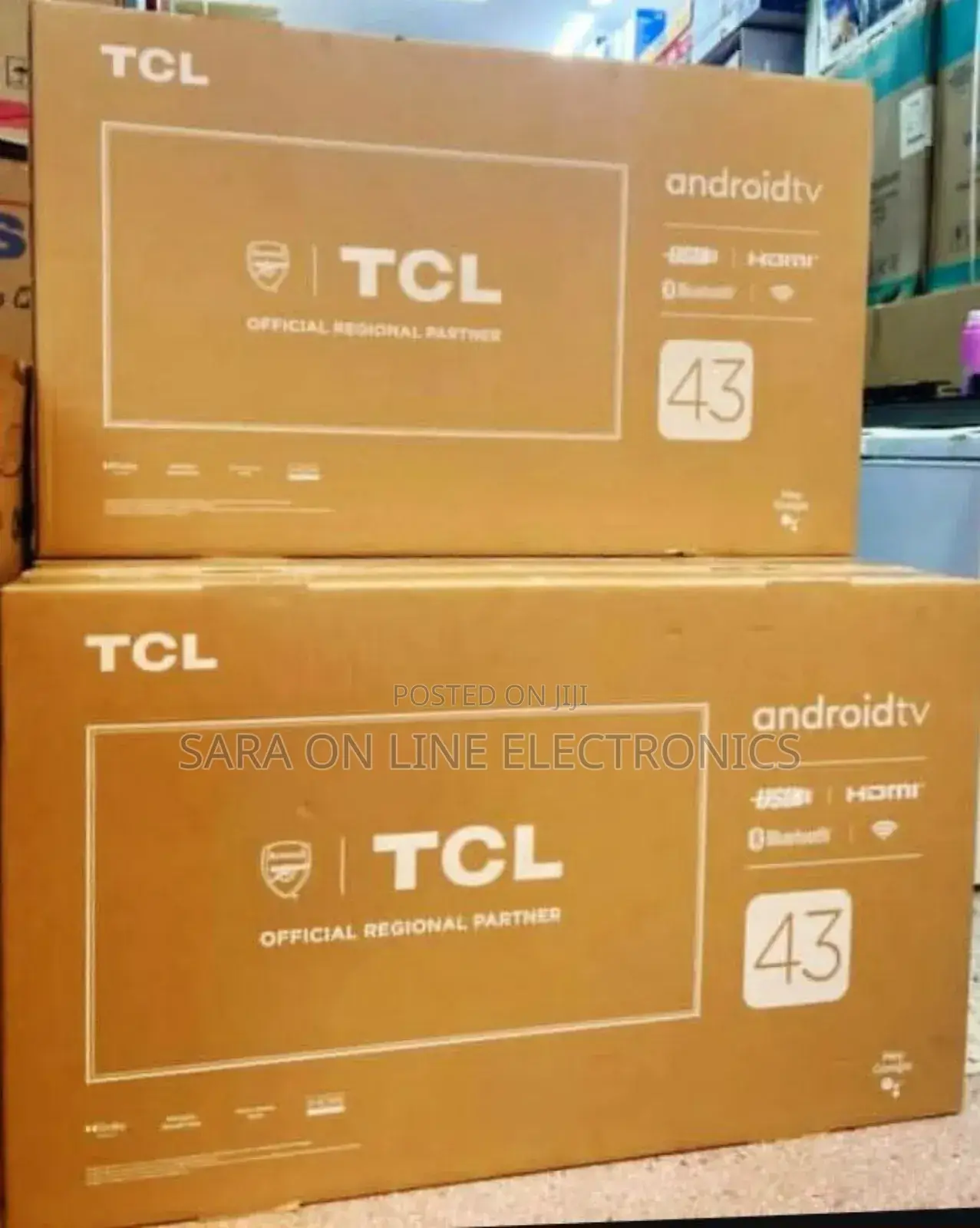 ■□Tcl 43" ^^Smart Tv **10year Warranty Free Delivery