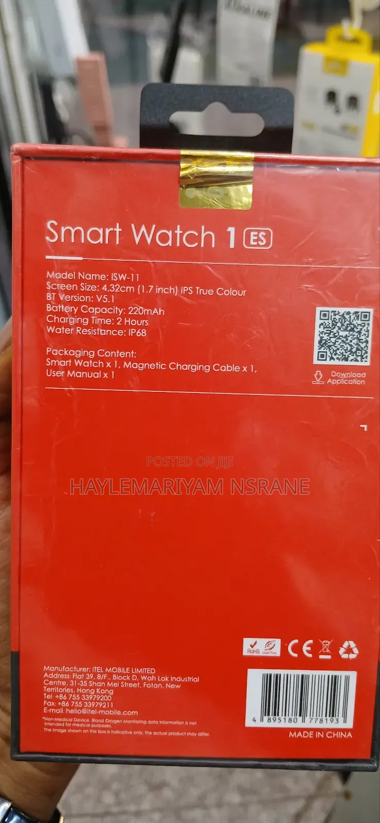 Smart Watch 1es 15-Day Battery Life