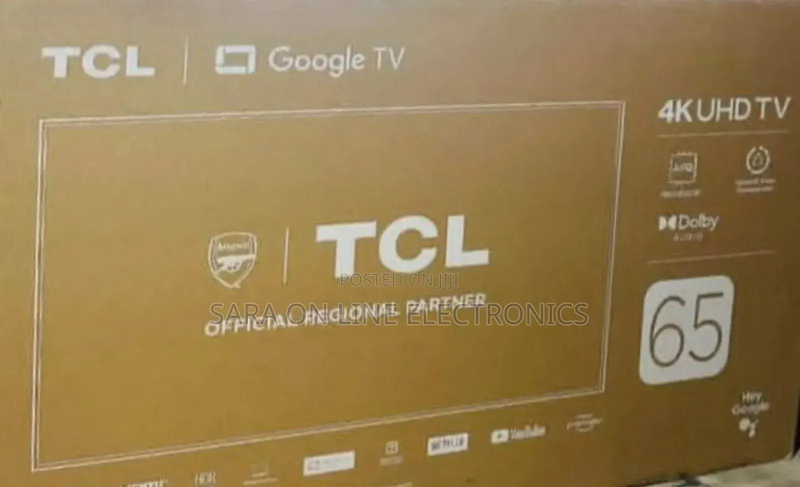 °•Tcl 65" ■Google Uhd Tv New 2025■ Free Delivery