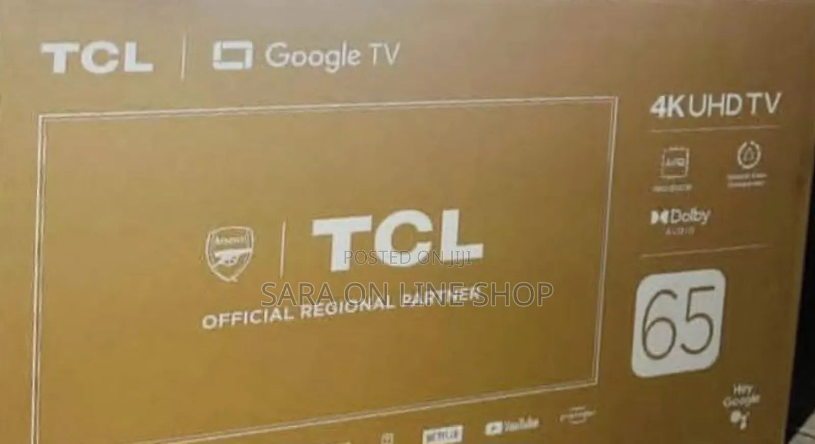 °•Tcl 65" ■Google Uhd Tv New 2025■ Free Delivery