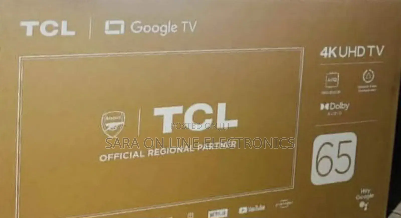 °•Tcl 65" ■Google Uhd Tv New 2025■ Free Delivery