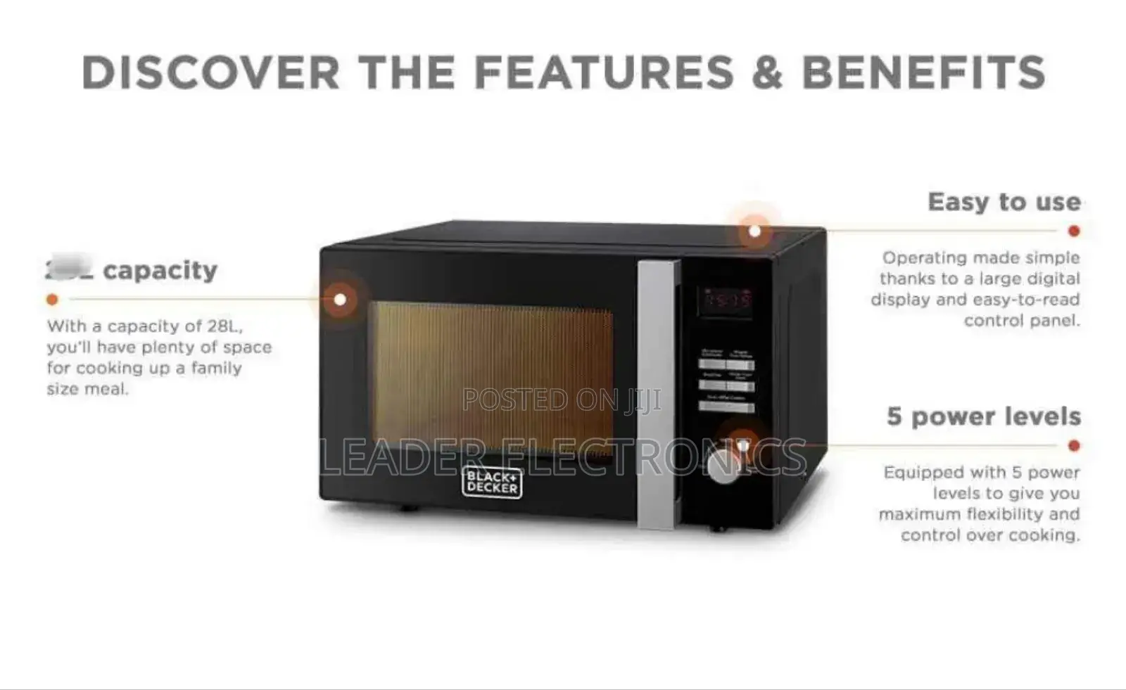 Black+Decker Microwave 20 Liter