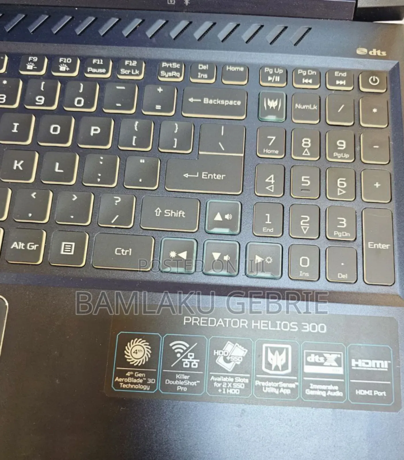 New Laptop Acer Predator Helios 300 16GB Intel Core I7 SSD 1T