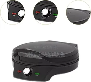 Sokanypizza Maker 2000watt ከላይም ከታችም ሙቀት ያለው ሲሆን በሁለቱም በኩል መጠቀም ያስችላል