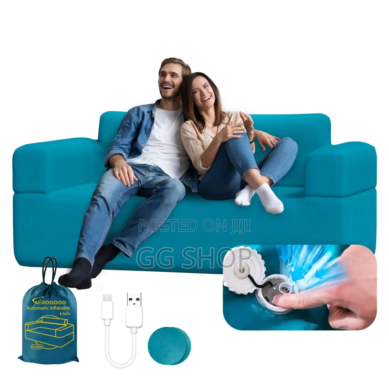 Inflatable Portable Sofa Cushion
