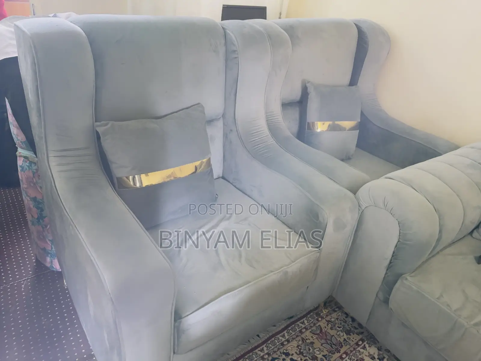 Light Blue Sofa