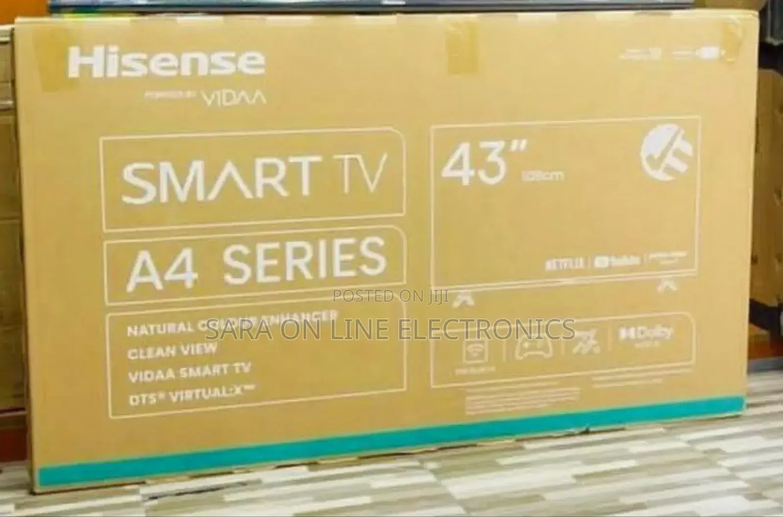 ◇■ Hisence 43" A4 Saries Tv ♤■ Free Delivery