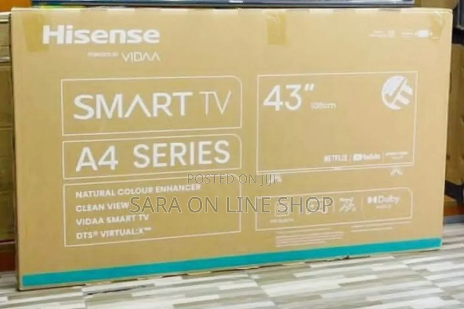 ◇■ Hisence 43" A4 Saries Tv ♤■ Free Delivery