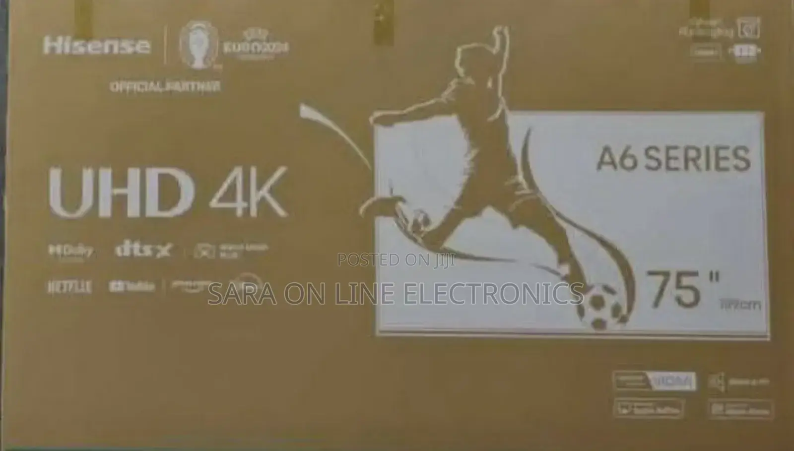 •Hisence 75" A6 Series Uhd Tv (New 2025) ◇◇Free Delivery