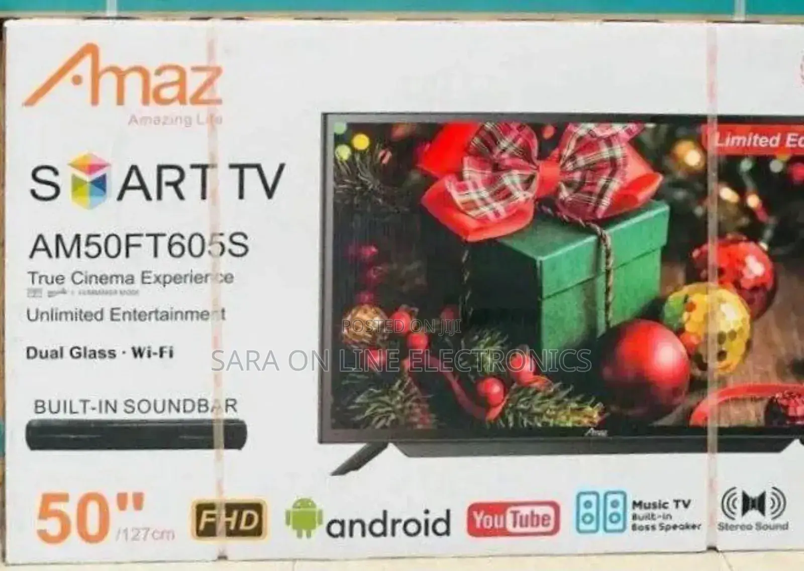 **Amaz 50" Smart Tv <<New 2025>> Free Delivery 10year Warranty