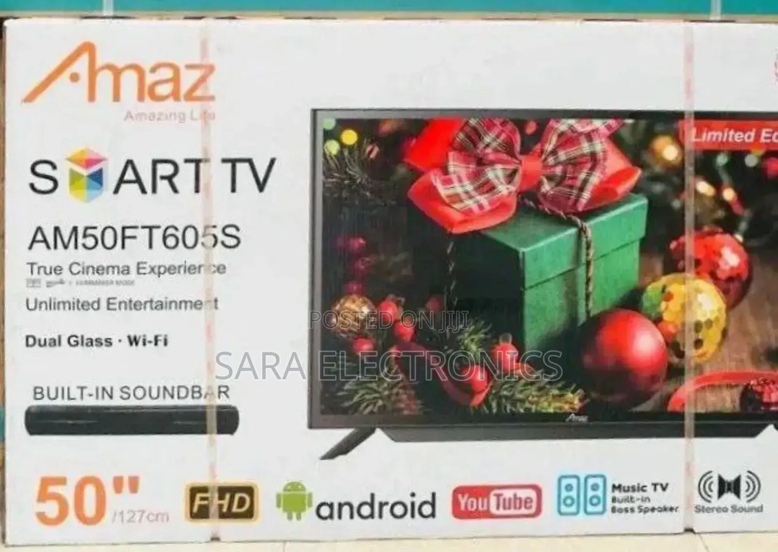**Amaz 50" Smart Tv <<New 2025>> Free Delivery 10year Warranty