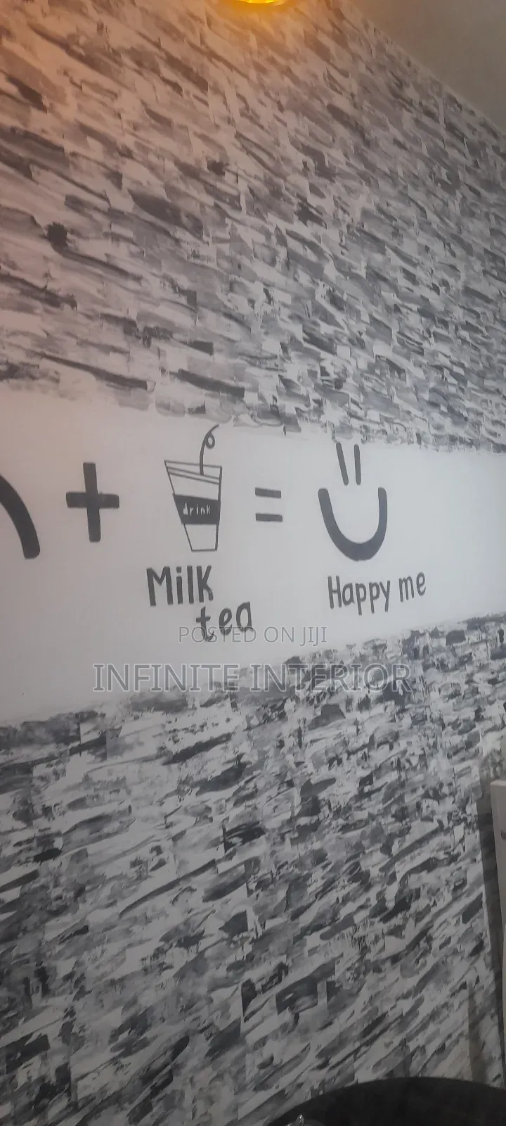 Shop Decor Texture Painting Interior Design for Shop