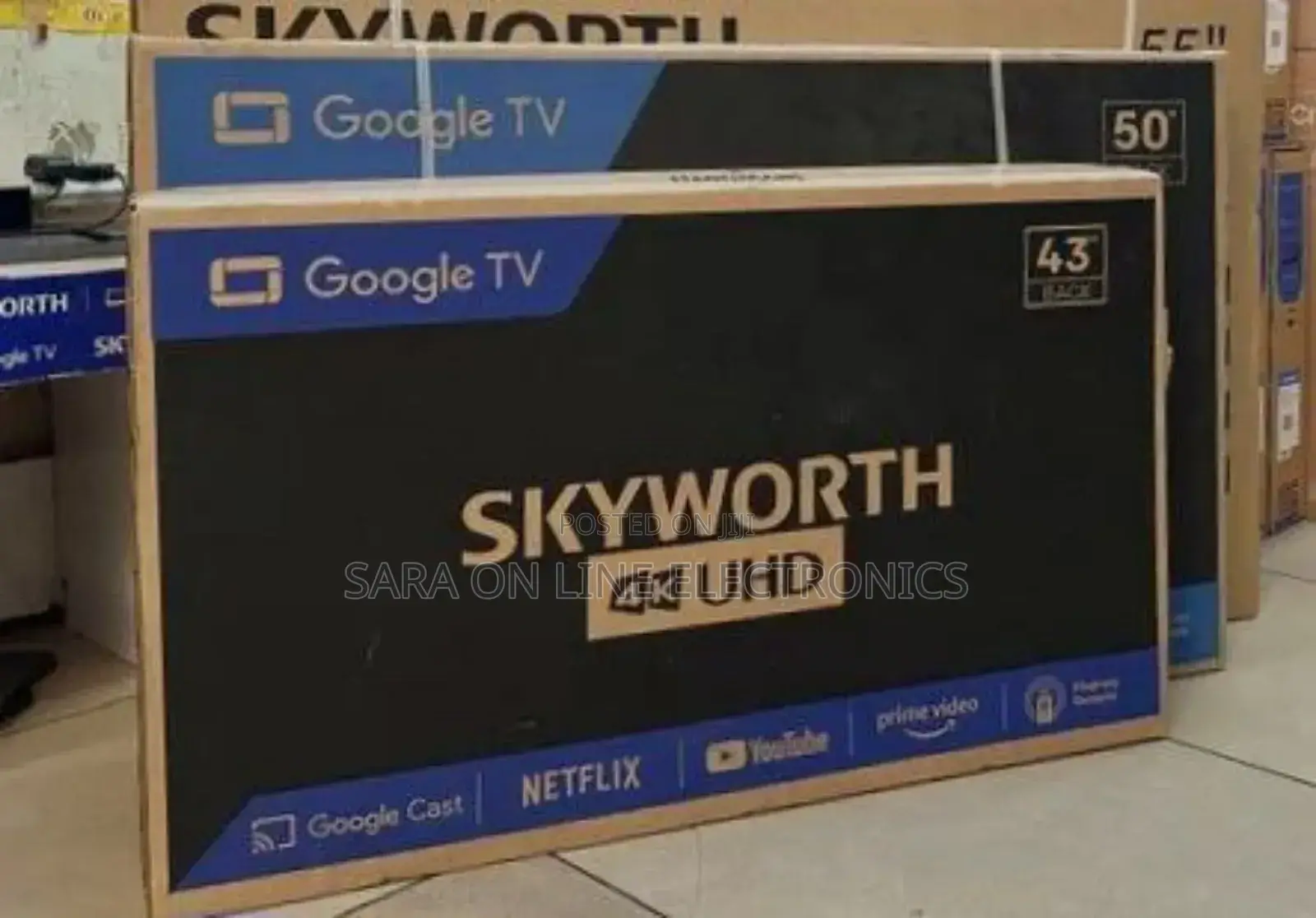 ■□ Sky Worth 43" Uhd Tv ☆New 2025☆ 10year Warranty **Free Delivery