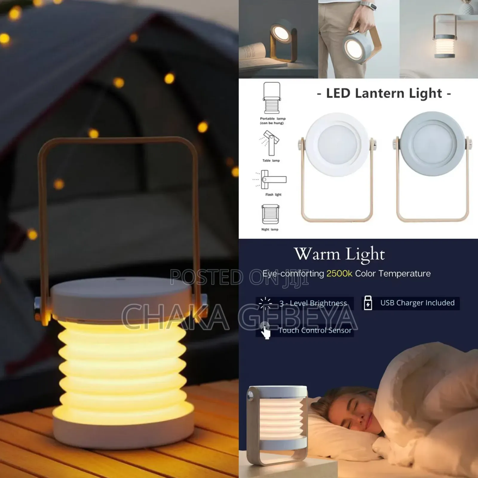  Foldable Led Bedside Table Lamp