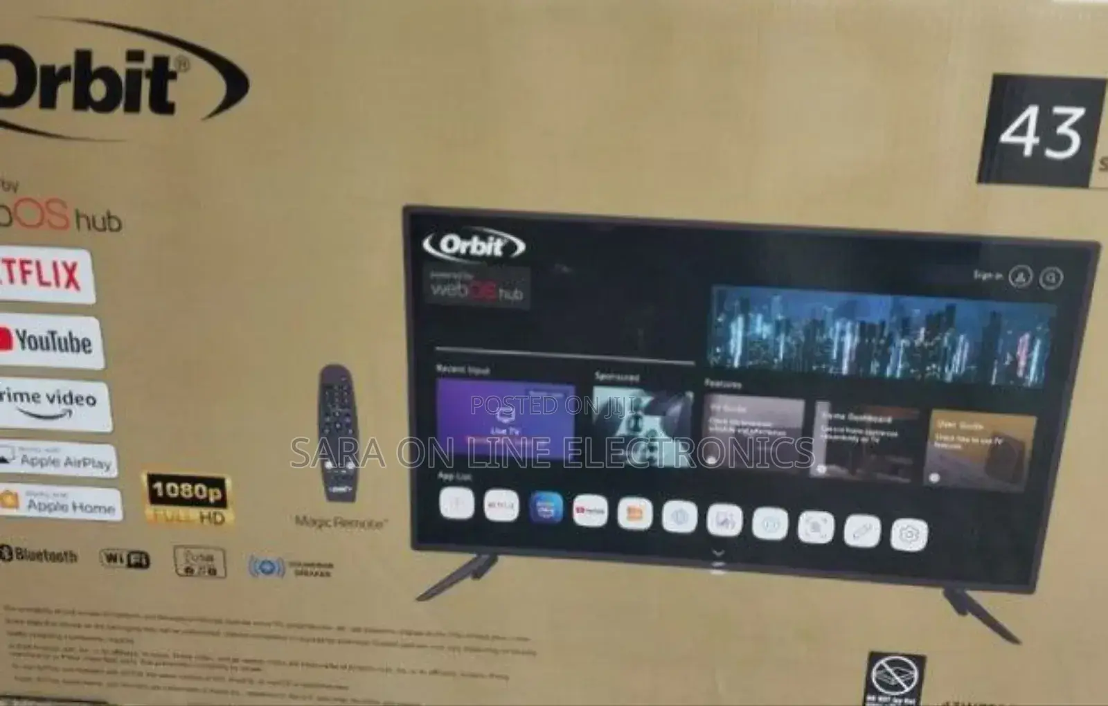 ♡♡Orbit 43" Smart Tv **New 2025** 10year Warranty {Free Delivery}