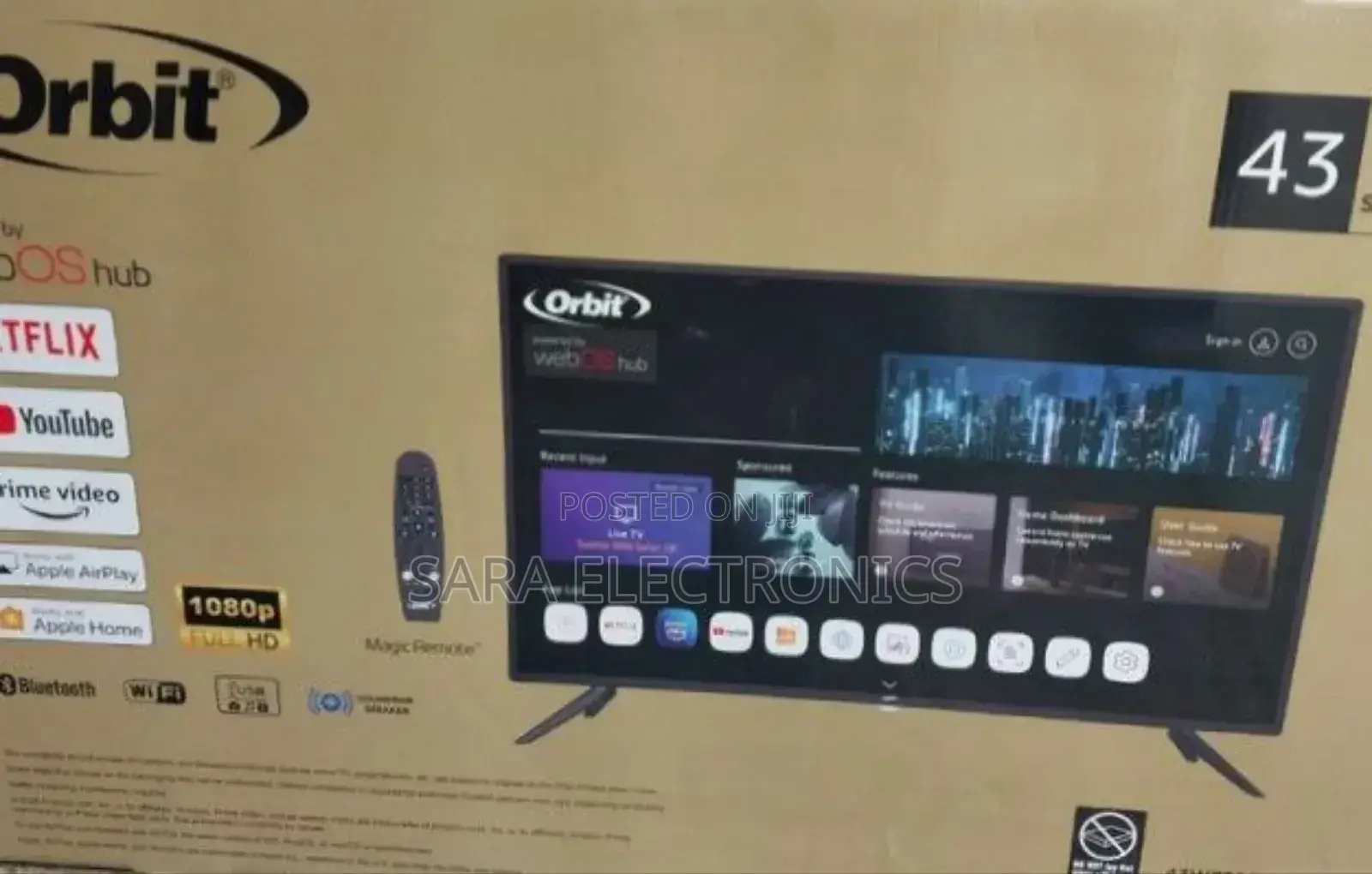 ♡♡Orbit 43" Smart Tv **New 2025** 10year Warranty {Free Delivery}